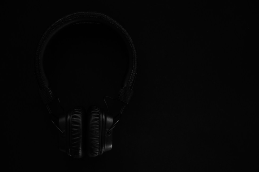 Black over-ear headphones ready for a new owner